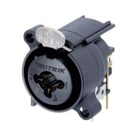 Soclu mufa combi jack 6.3/XLR mama panou/placa Neutrik NCJ6FA-H , contacte verticale