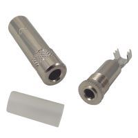 Mufa jack 3.5 mama pe cablu Rean Neutrik NYS240L , 4mm Argintie 257070