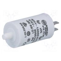 Condensator motor 6uF/425VAC , cu papuci