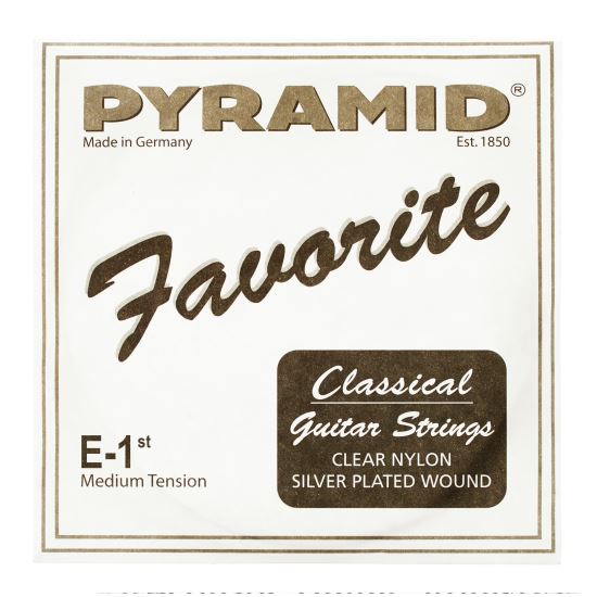 Coarda chitara clasica Mi1 (E1) Pyramid silver plated , medium tension