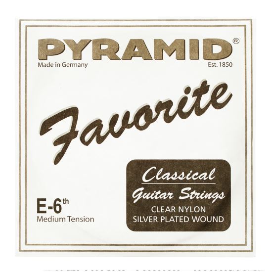 Coarda chitara clasica Mi6 (E6) Pyramid silver plated , medium tension