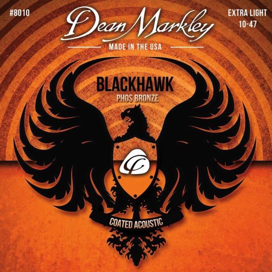 Corzi chitara acustica 10-47 Dean Markley Blackhawk 8010 XL phosphor bronze , extra light, coated