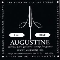 Corzi chitara clasica LT Augustine Classic Black silver plated , low tension