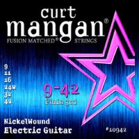 Corzi chitara electrica 9-42 Curt Mangan #10942 nickel plated , extra light