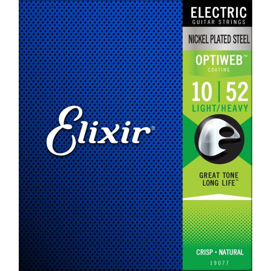 Corzi chitara electrica 10-52 Elixir Optiweb 19077 nickel plated , light/heavy, coated