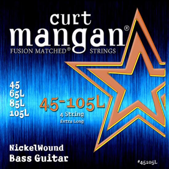 Corzi chitara bass 45-105 Curt Mangan #45105 nickel plated , extra long