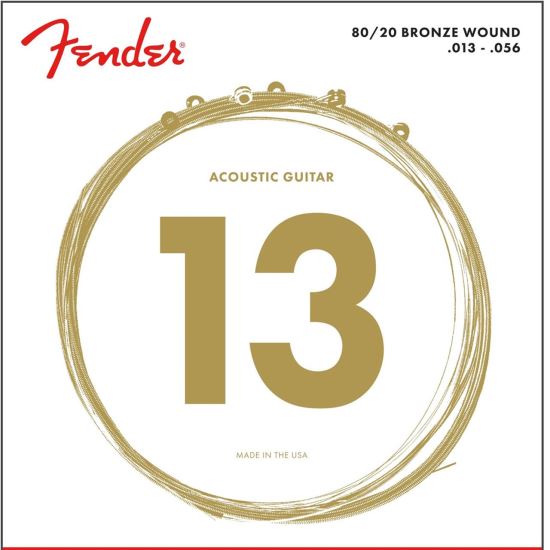 Corzi chitara acustica 13-56 Fender 70M 80/20 , medium