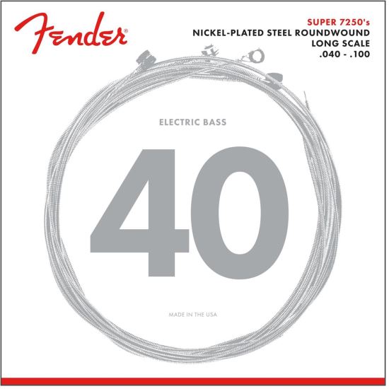 Corzi chitara bass 40-100 Fender 7250L nickel plated , light