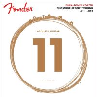 Corzi chitara acustica 11-52 Fender Dura-Tone 860CL phosphor bronze , custom light, coated