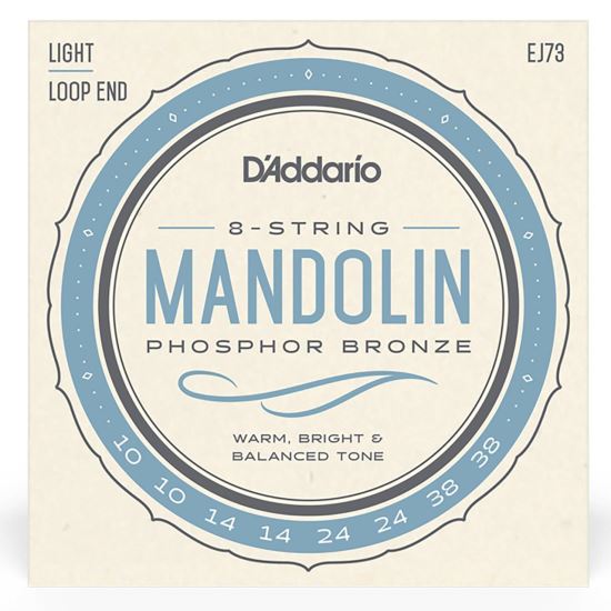 Corzi mandolina 10-38 D'Addario EJ73 phosphor bronze , light