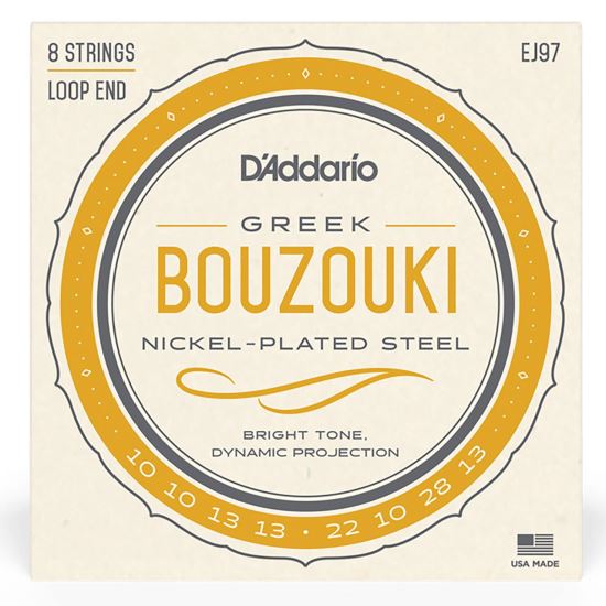 Corzi bouzuki 10-13 D'Addario EJ97 nickel plated