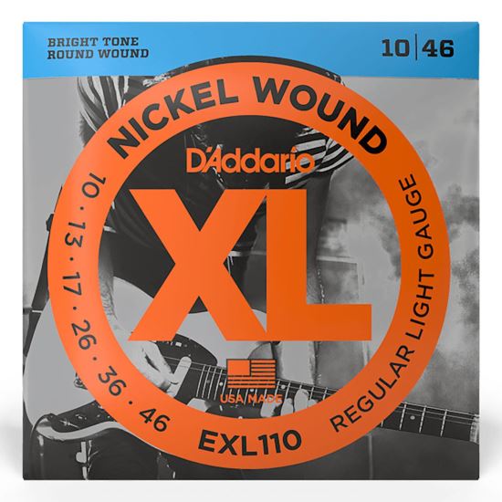 Corzi chitara electrica 10-46 D'Addario EXL110 nickel , regular light