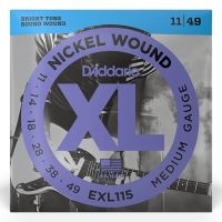 Corzi chitara electrica 11-49 D'Addario EXL115 nickel , medium