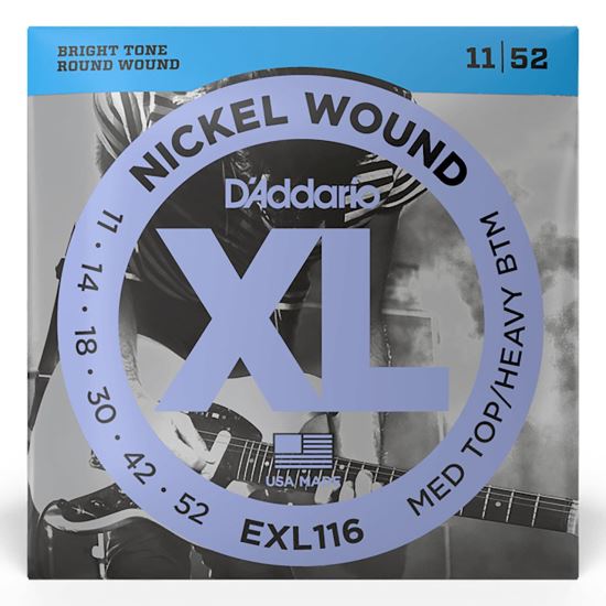 Corzi chitara electrica 11-52 D'Addario EXL116 nickel , medium top heavy bottom