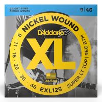 Corzi chitara electrica 9-46 D'Addario EXL125 nickel , super light top regular bottom