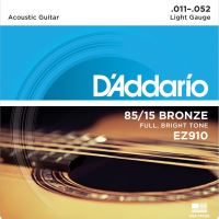 Corzi chitara acustica 11-52 D'Addario EZ910 85/15 , light