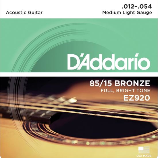 Corzi chitara acustica 12-54 D'Addario EZ920 85/15 , medium light