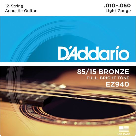 Corzi chitara acustica 10-50 D'Addario EZ940 85/15 , light