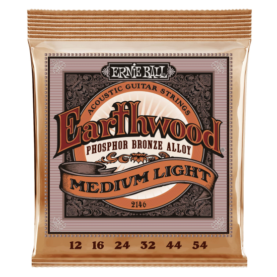 Corzi chitara acustica 12-54 Ernie Ball Earthwood 2146 phosphor bronze , medium light
