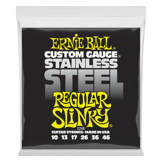 Corzi chitara electrica 10-46 Ernie Ball 2246 plain steel , regular slinky