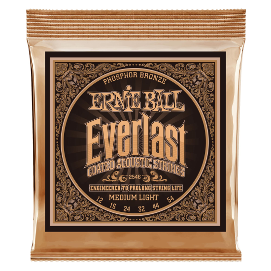 Corzi chitara acustica 12-54 Ernie Ball Everlast 2546 phosphor bronze , medium light, coated