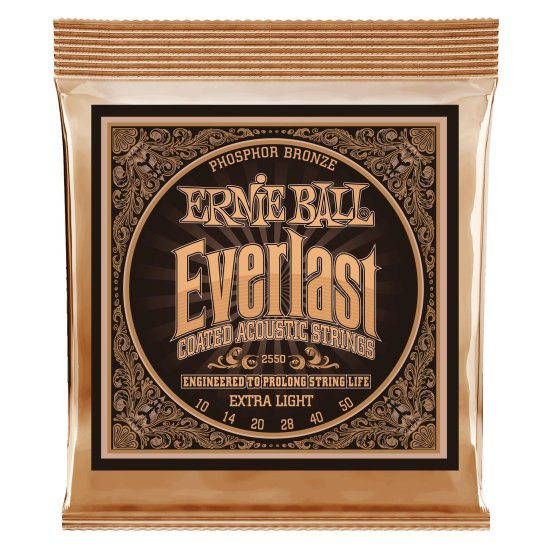 Corzi chitara acustica 10-50 Ernie Ball Everlast 2550 phosphor bronze , extra light, coated