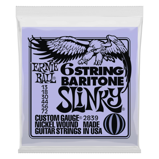 Corzi chitara bariton 13-72 Ernie Ball 2839 nickel plated , slinky
