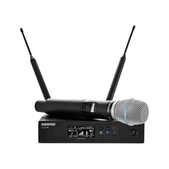 Sistem fara fir cu microfon de mana Shure QLXD24E/B87 , Beta 87A