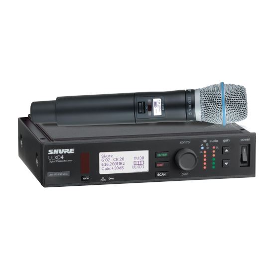 Sistem fara fir cu microfon de mana Shure ULXD24E/B87A , Beta 87A