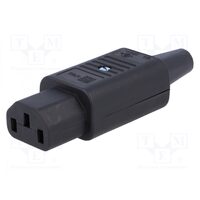 Mufa alimentare pc mama dreapta pe cablu iec-60320 c13