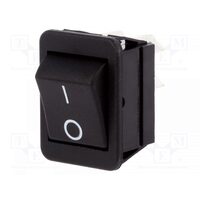 Intrerupator Rocker DPST ON-OFF 16A 250V negru