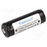 Acumulator Li-Ion, 17500, 4/5A, 3.7V, 1200 mAH