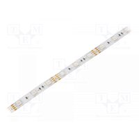 Banda LED RGB LED/m:48 SMD 5050 12V 10mm fara acoperire IP20