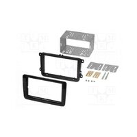 Rama adaptoare cadru radio 2DIN , Seat, Skoda, VW 2009->, negru lucios