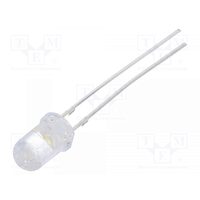 Led 5mm alb cald 30mA 2.7÷3.4V