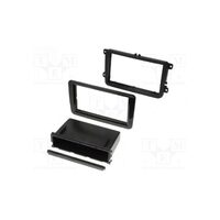 Rama adaptoare cadru radio 2DIN , VW, Skoda, Seat -> 2008, negru lucios