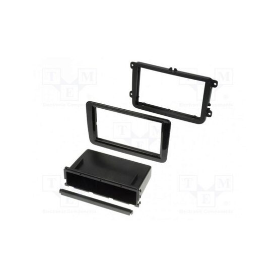 Rama adaptoare cadru radio 2DIN , VW, Skoda, Seat -> 2008, negru lucios