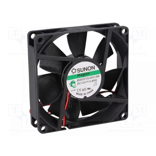 Ventilator 12V dc 80x80x20