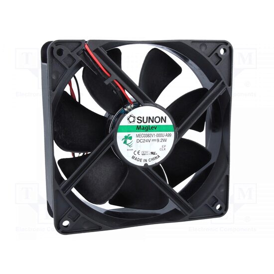 Ventilator 24V dc 120x120x38