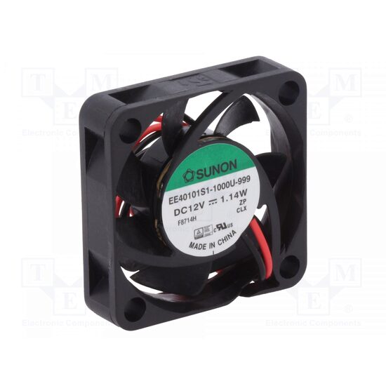 Ventilator Axial,12V,40x40x10mm,13,87m3/h,28,8dBa,26AWG