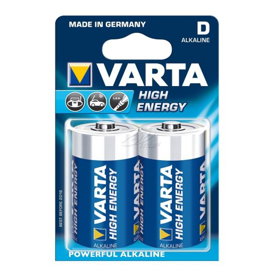 Baterie R20 D Varta High Energy , 1.5V, alcalina