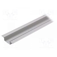 Profil module LED incastrat natural L=1m aluminiu