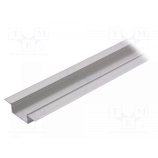 Profil module LED incastrat natural L=1m aluminiu