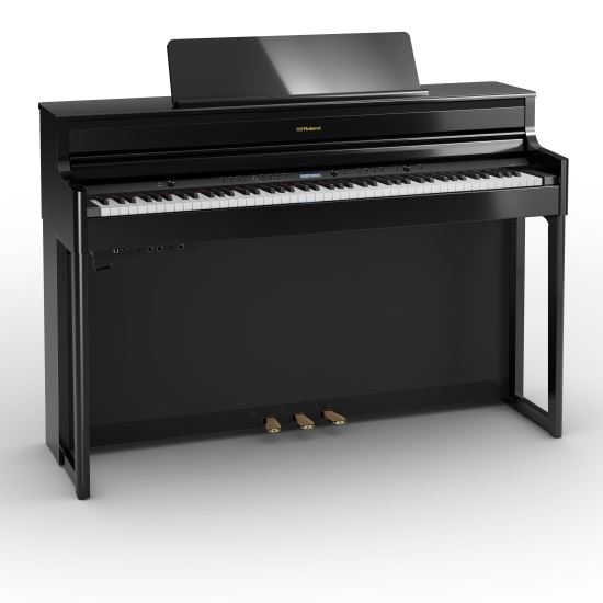 Pian digital Roland HP704-BK, cu stativ KSH704/2BK