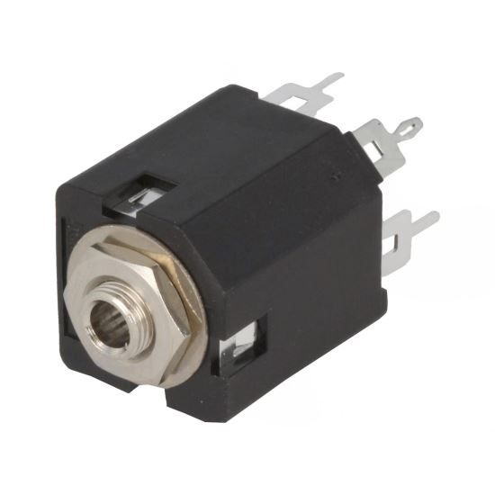 Soclu Amphenol ACJS-MV35-5, Jack 3.5mm, mama, stereo, cu intrerupator dublu, drept