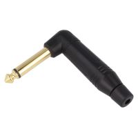 Mufa Amphenol ACPM-RB-AU, Jack 6.3mm, tata, mono, in unghi 90 gr, pe cablu, lipire