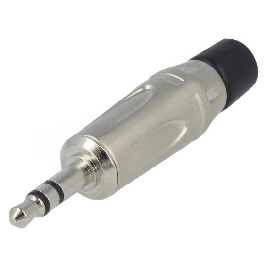 Mufa Amphenol KS3P, Jack 3.5mm, tata, stereo, drept, pe cablu, lipire, din argint