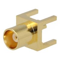Soclu Amphenol MCX6251B13G50, MCX, mama, drept, 50Ω, THT, teflon, aurit, vswr 1,3
