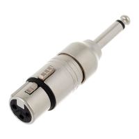 Adaptor Neutrik NA2FP, XLR mama, Jack 6.3mm tata, pin 2, mono, drept