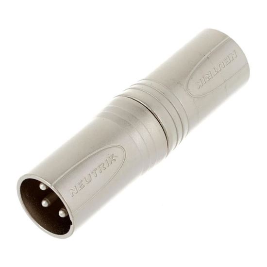Adaptor Neutrik NA3MM, XLR tata, XLR tata, pin 3, drept